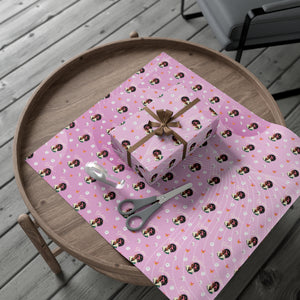 Goddess, Butterflies & Flowers - African American Woman - Purple Gift Wrapping Paper - Paper + Wrapped Gift