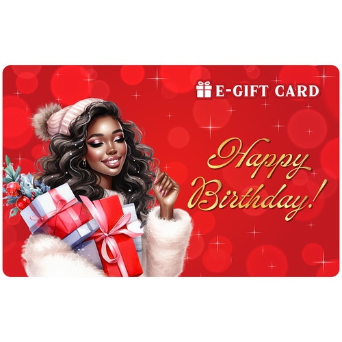 Black Stationery Birthday E-Gift Card 01