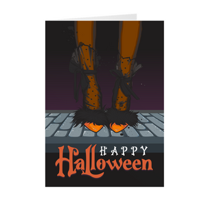 Walk In Style - High Heels - Happy Halloween Greeting Card Shop