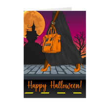 Load image into Gallery viewer, Handbag Dress High Heels- Black Stylish Woman - Halloween Greeting Card Shop