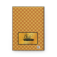 Load image into Gallery viewer, Hardcover Journal — "The Best Dad Hero in the World" Gold Quilted Design Father's Day Gift