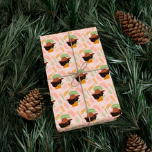Load image into Gallery viewer, Hat Fancy - African American Woman - Special Occasion Gift Wrapping Paper - Wrapped Gift Sample