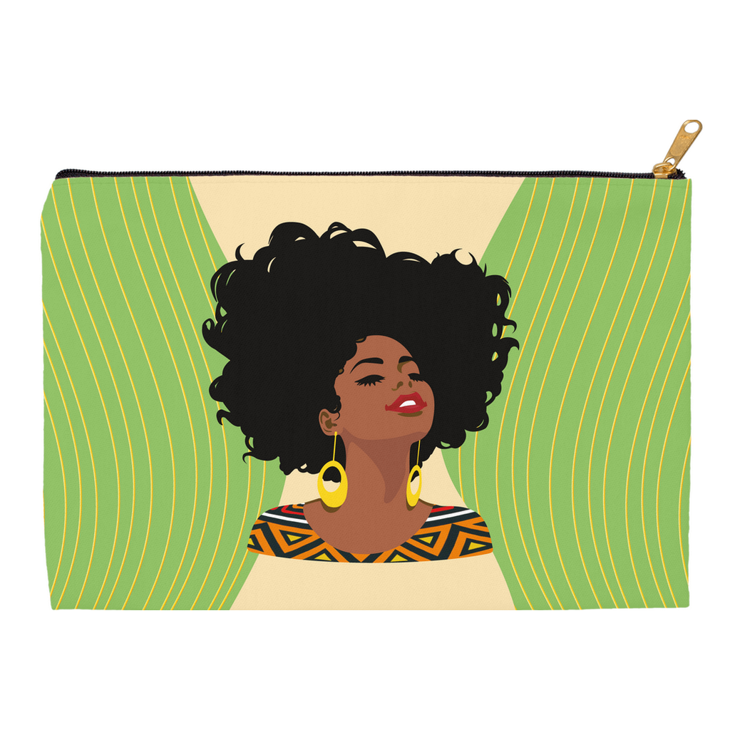 Head High Smiling She Shines - African American - Accessory Bag Side B