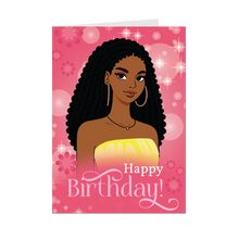 Load image into Gallery viewer, Heart Birthday Style - Happy Birthday - African American Birthday Cards - Front