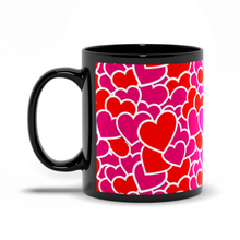 Load image into Gallery viewer, Heart to Heart - Black Stationery Coffee Mugs (1)