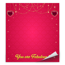 Load image into Gallery viewer, Hearts &amp; Stars - You Are Fabulous - Black Stationery Notepads - Positive Affirmations - Writing Gifts 