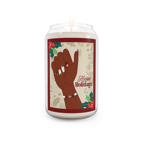 Holiday Nail Art Soy Candle — 