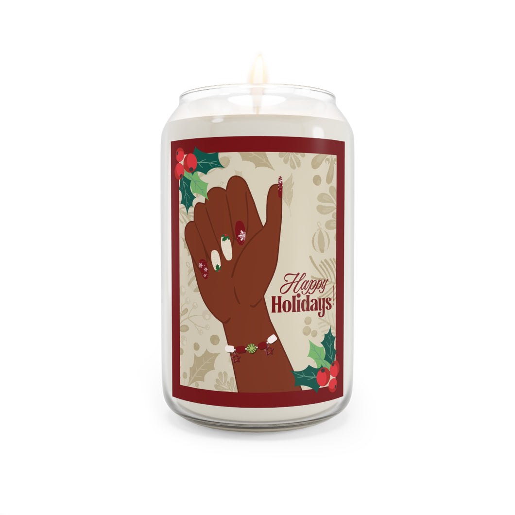 Holiday Nail Art Soy Candle — 