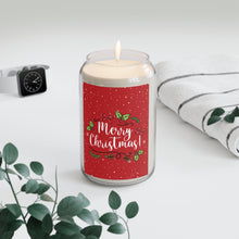 Load image into Gallery viewer, Holly Berry - Merry Christmas Scented Soy Candle — 13.75 oz Holiday Jar Candle with a &#39;Merry Christmas!&#39; label 