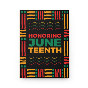 Honoring Juneteenth Celebration Journal, Hardcover Notebook, African American History Front  