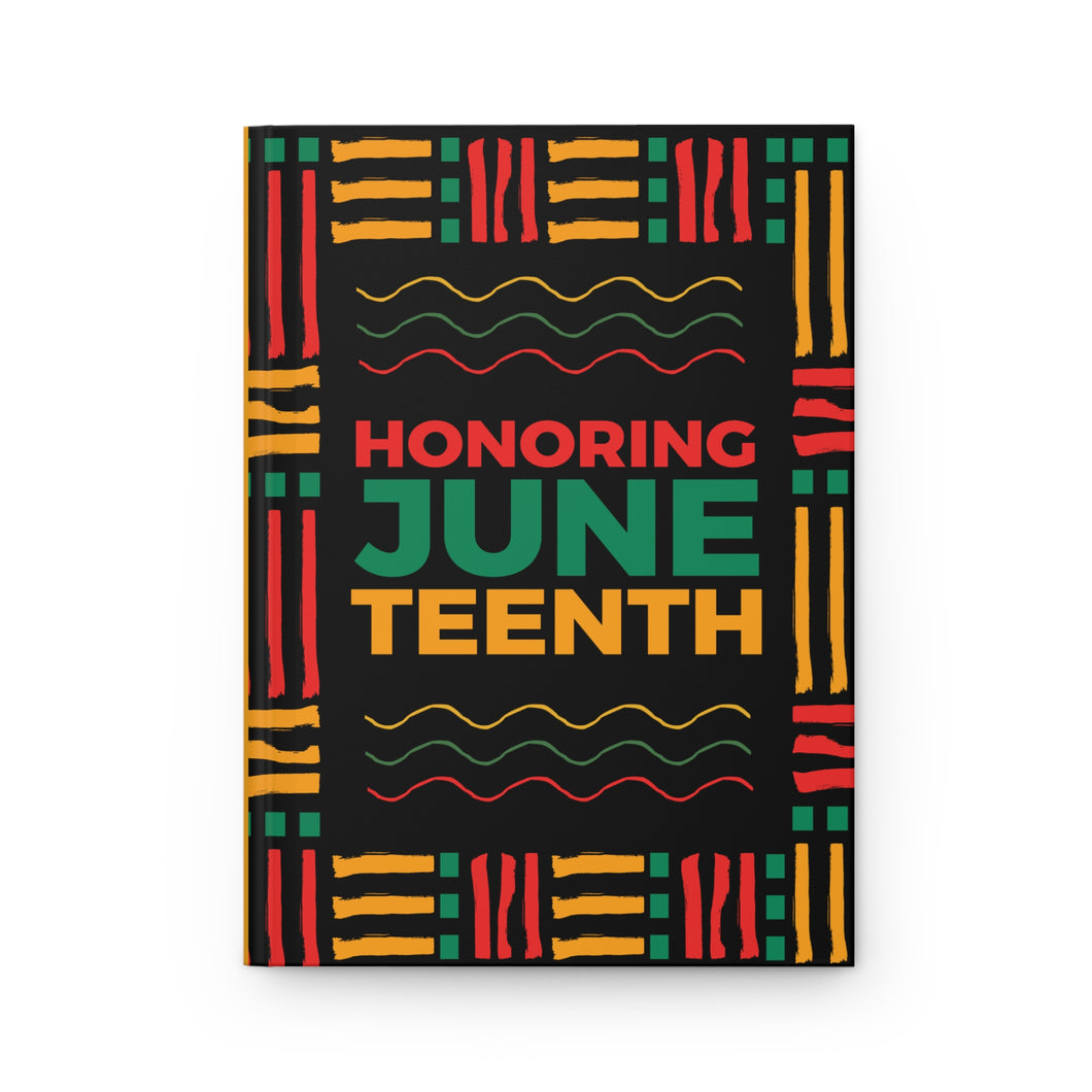 Honoring Juneteenth Celebration Journal, Hardcover Notebook, African American History Front  