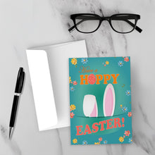 Load image into Gallery viewer, Hoppy Easter Bunny Ear Fun - Happy Easter Card Shop Front with Sample Background