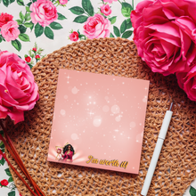 Load image into Gallery viewer, I'm Worth It - African American Woman &amp; Gifts - Afrocentric Pink Notepads - Colorful Stationery