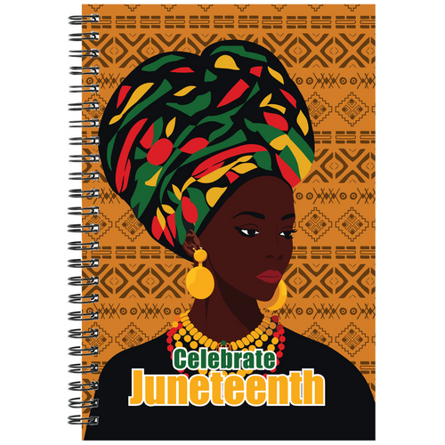 Juneteenth Celebration Notebooks – Vibrant African Heritage Design Front