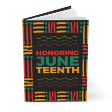 Load image into Gallery viewer, Juneteenth Hardcover Journal - Celebrate Freedom &amp; Creativity Front Slightly Opened