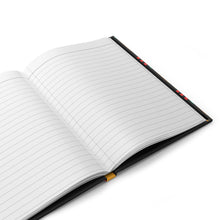 Load image into Gallery viewer, Juneteenth Hardcover Journal - Celebrate Freedom &amp; Creativity Inside Opened 