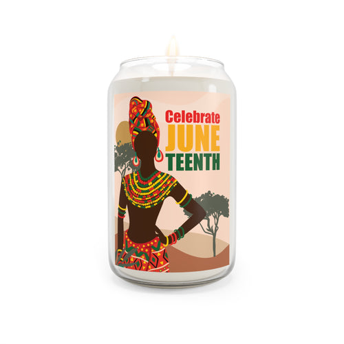 Juneteenth Scented Candle - Celebrate Freedom with Aromatic Elegance