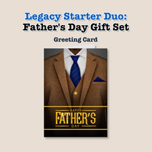 Load image into Gallery viewer, Morning Legend Duo: Coffee Mug + Greeting Card — African American Father's Day Gift Set