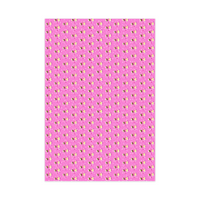 Load image into Gallery viewer, Little Girl Fashionista - African American Kids - Pink Gift Wrapping Paper - Front View