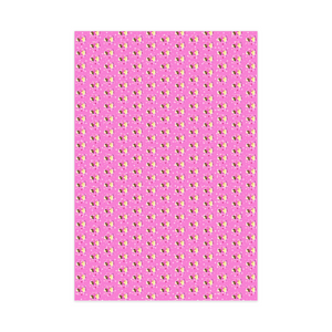Little Girl Fashionista - African American Kids - Pink Gift Wrapping Paper - Front View