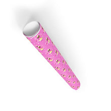 Load image into Gallery viewer, Little Girl Fashionista - African American Kids - Pink Gift Wrapping Paper - Rolled View