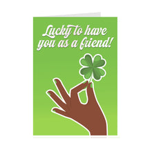 Load image into Gallery viewer, Lucky Friend - Four Leaf Clover - African American St. Patrick&#39;s Day Cards (1)