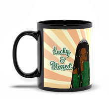 Load image into Gallery viewer, Lucky &amp; Blessed - African American Woman - Dreadlocks Hairstyle - Afrocentric Coffee Mugs