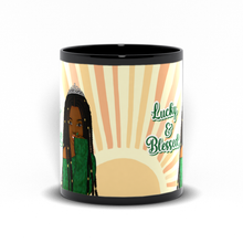 Load image into Gallery viewer, Lucky &amp; Blessed - African American Woman - Dreadlocks Hairstyle - Afrocentric Coffee Mugs