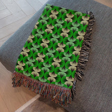 Load image into Gallery viewer, Lucky &amp; Blessed - Cozy Decorative Woven Blankets - 3 Sizes - Home Décor &amp; Gift Giving on Sample Couch