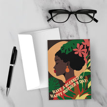 Load image into Gallery viewer, Blessed One - African American Woman - Black Card Shop Front with Sample Background