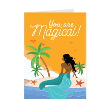 Load image into Gallery viewer, Magical Mermaid Island - African American Greeting Cards - Front