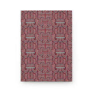 Modern Geometric Hardcover Journal - Stylish Matte Notebook for Creatives Front 