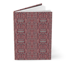 Load image into Gallery viewer, Modern Geometric Hardcover Journal - Stylish Matte Notebook for Creatives Front Slightly Opened