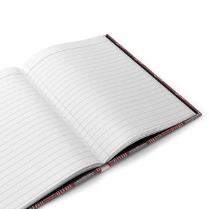 Modern Geometric Hardcover Journal - Stylish Matte Notebook for Creatives Inside Opened