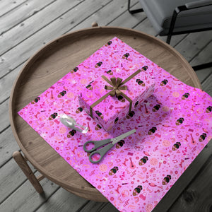 Musical Fun - African American Woman - Gift Wrapping Paper - Paper + Wrapped gift