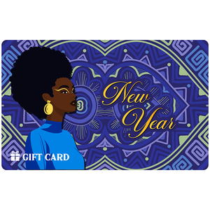 Black Stationery New Year E-Gift Card