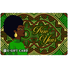 Load image into Gallery viewer, Black Stationery New Year E-Gift Card 01