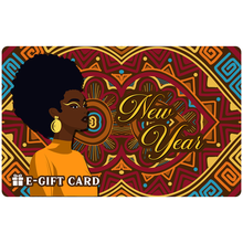 Load image into Gallery viewer, Black Stationery New Year E-Gift Card 04