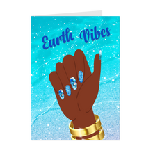 Load image into Gallery viewer, Ocean Mermaid Pearl Nails - Designer Manicure - Ocean Love - Earth Vibes - African American Greeting Cards - Glam Design