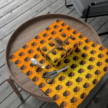 Load image into Gallery viewer, Orange Black - Halloween Nail Design - Holiday Gift Wrapping Paper Roll - Paper + Wrapped Gift