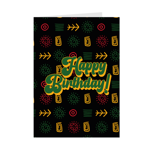 Party Time - Happy Birthday Greeting Card Shop (Black) - Front