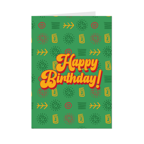 Party Time - Happy Birthday Greeting Card Shop (Green) - Front