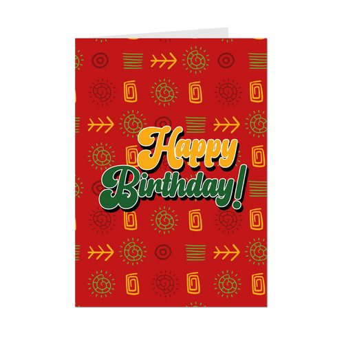 Party Time - Happy Birthday Greeting Card Shop (Red) - Front