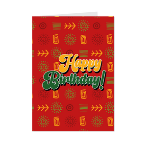 Party Time - Happy Birthday Greeting Card Shop (Red) - Front
