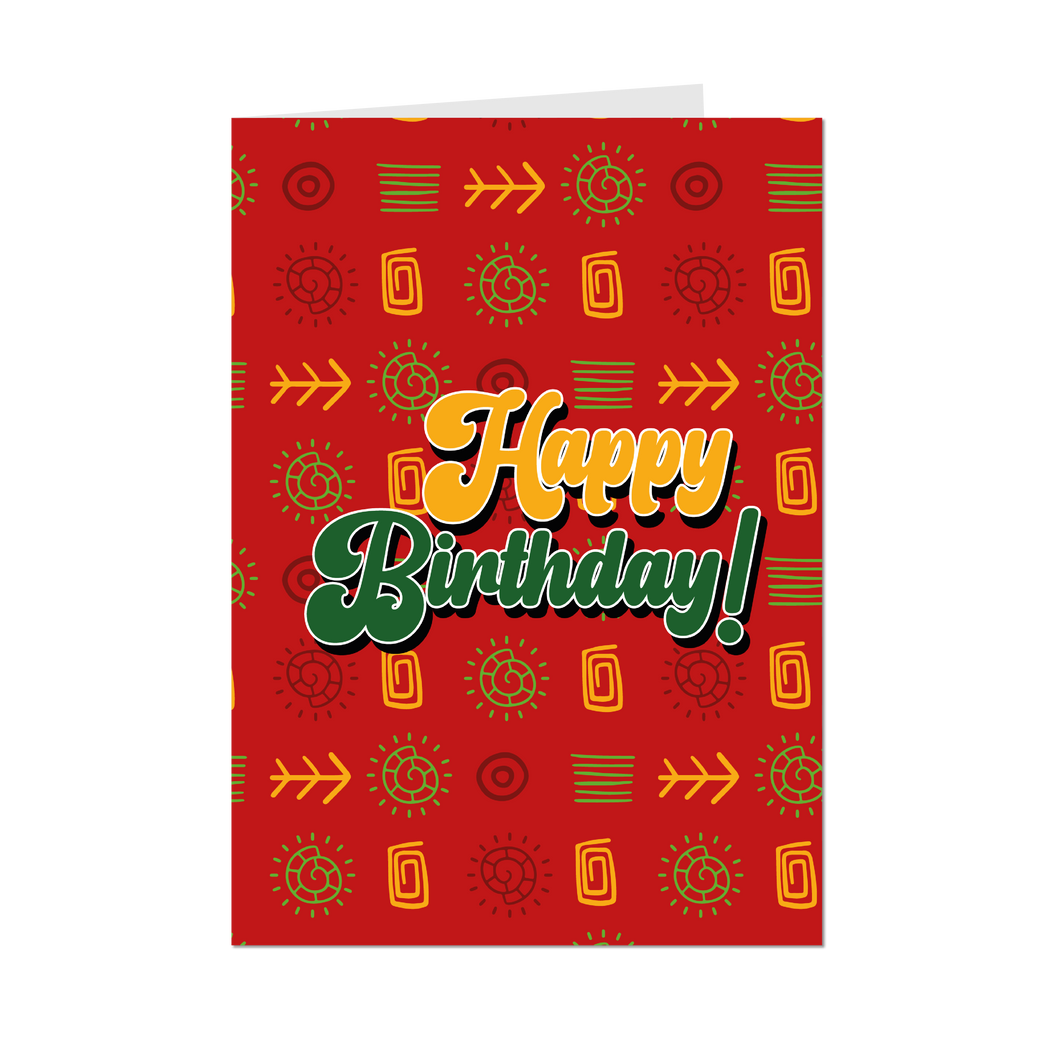 Party Time - Happy Birthday Greeting Card Shop (Red) - Front