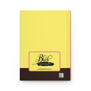 Phenomenal Woman Hardcover Journal - Empowering Black Stationery for Self-Expression Back