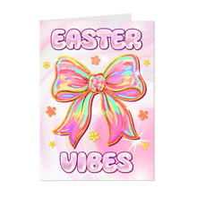 Load image into Gallery viewer, Pretty Ribbon - Easter Vibes - Holiday Card Shop - Colorful Pastel Greeting Card