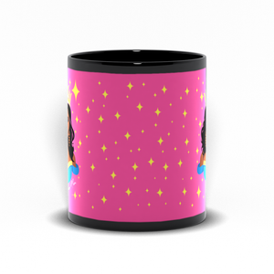 Queen Mom - African American Woman - Mother's Day Coffee Mug Handle on the Back