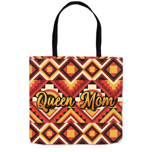 Queen Mom Ethnic Print Tote Bags 2
