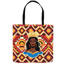 Load image into Gallery viewer, Queen Vibes - African American Woman - Tote Bags Gift Side B